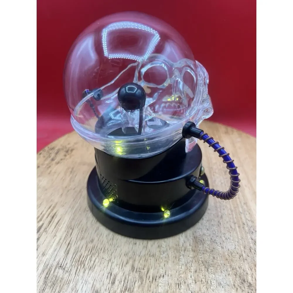 Hyde & EEK! Boutique Animated Plasma Skull Halloween Crystal Ball Decor